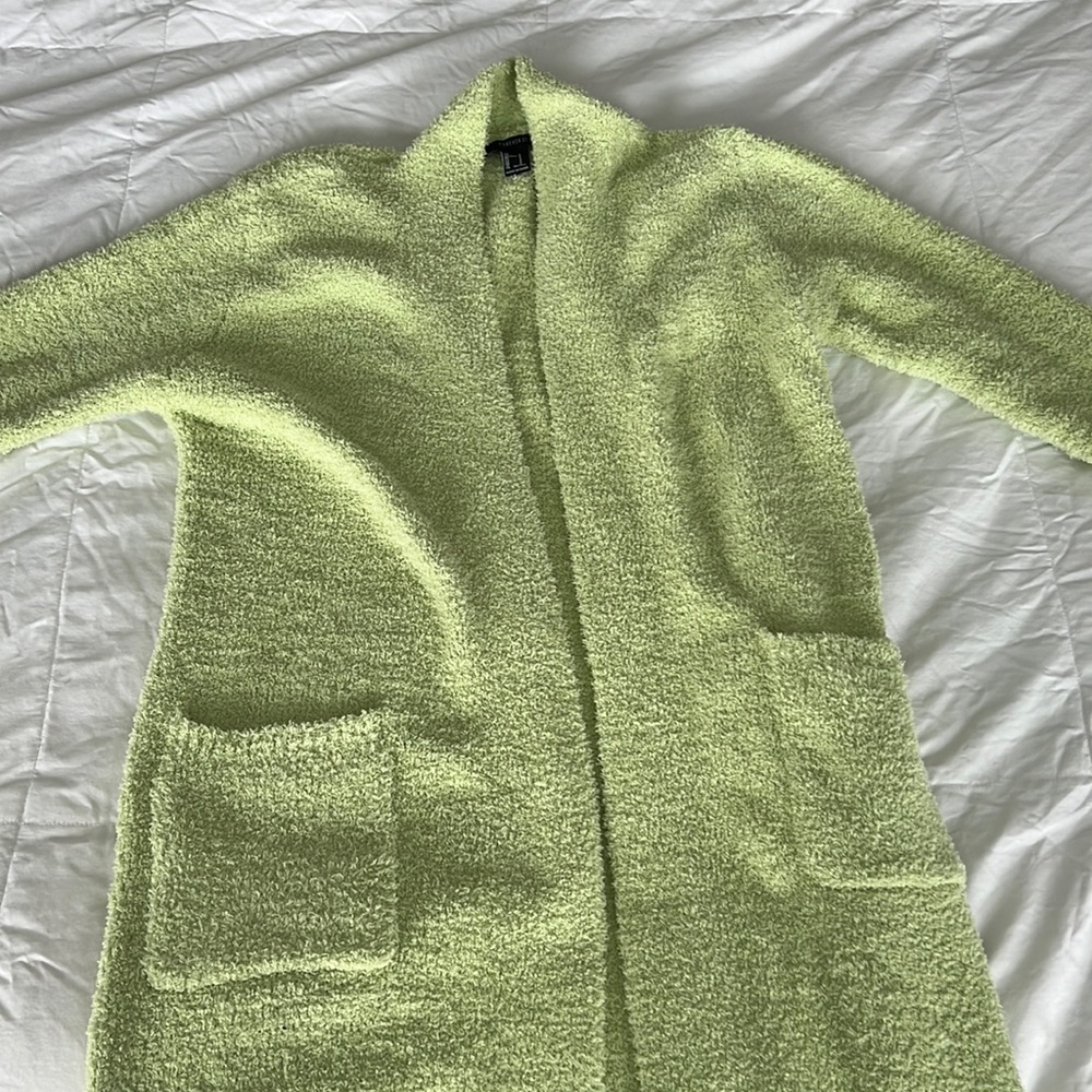 this is a forever 21 midi plush cardigan